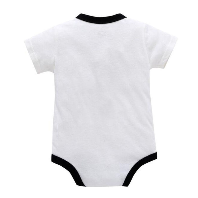Newborn Baby Clothing Summer Gentleman Rompers 0-12M Infnat Boys Cotton Jumpsuit Male Bebe Body Clothes Tie Print Short Sleeve